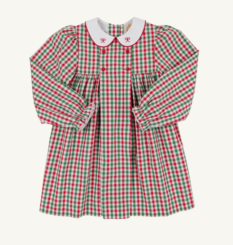 DELLA MARIE DRESS- RICHMOND RED &amp; KIAWAH KELLY GREEN