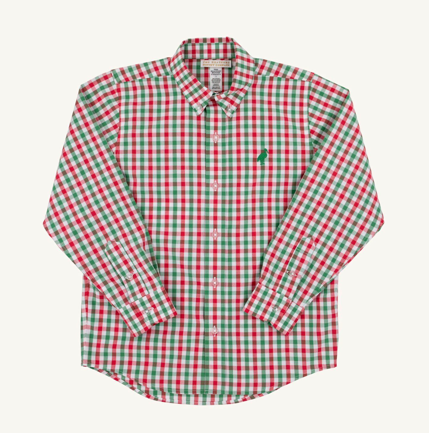DEANS LIST DRESS SHIRT- RICHMOND RED &amp; KIAWAH KELLY GREEN