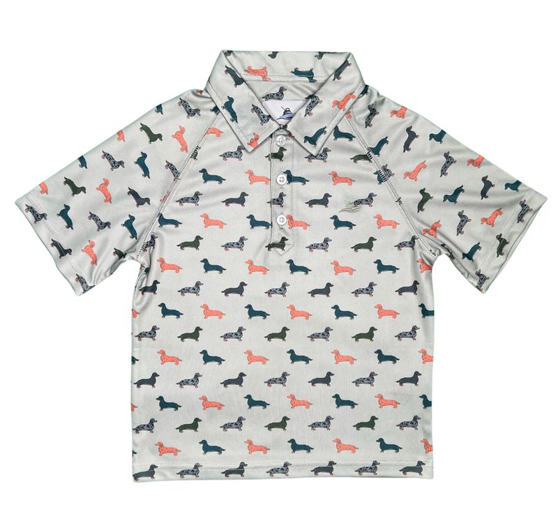 SHORT SLEEVE POLO- WEINER DOGS