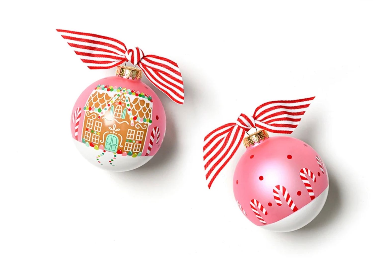 GINGERBREAD HOUSE GLASS ORNAMENT