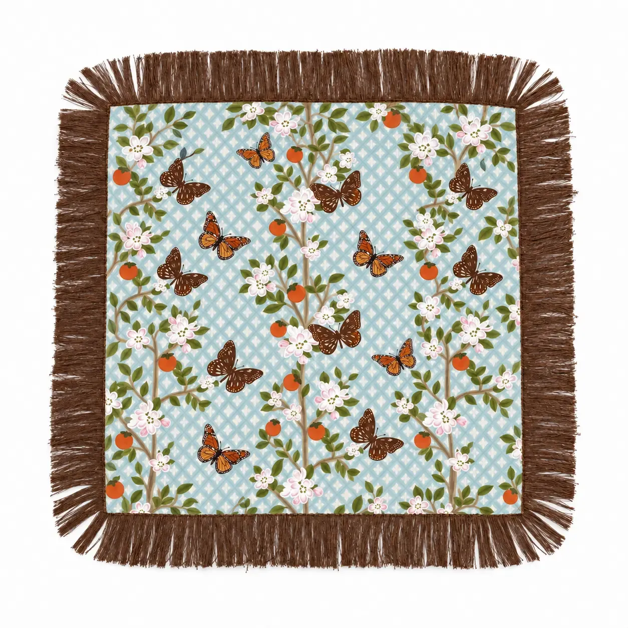 THE CITRUS GARDEN FRINGE SCARF