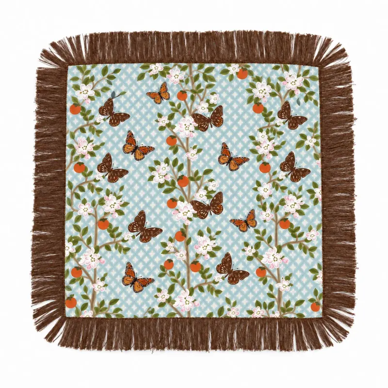THE CITRUS GARDEN FRINGE SCARF