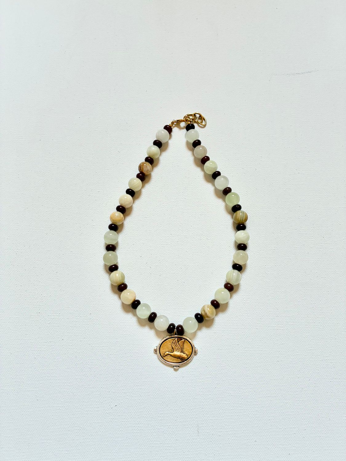 SISTER NECKLACE MIXED METAL DUCK NECKLACE