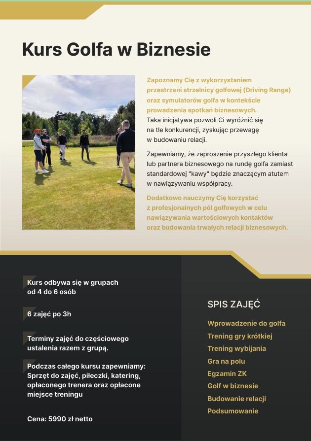 Kurs - Golf dla Biznesu