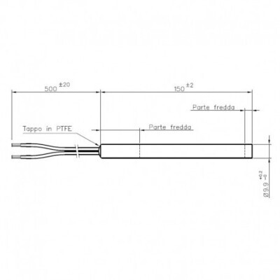 Gloeispiraal Pelletkachel 15 cm / 250 Watt