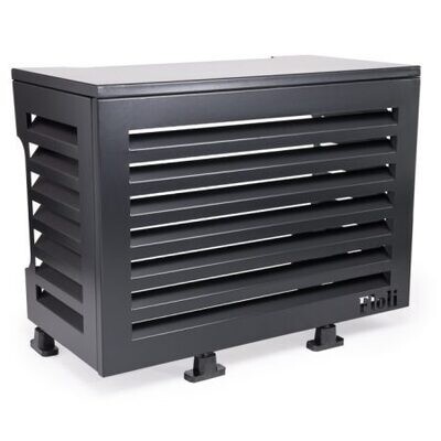 Floli Aluminium Airco Cover Hoogwaardige Kwaliteit Zwart – Large