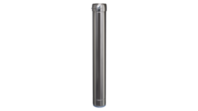 Dubbelwandig RVS Ø 80/130 recht element 100 cm