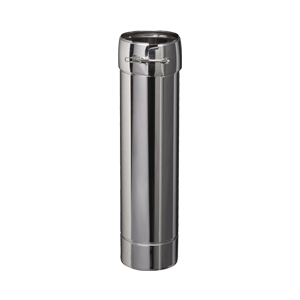 Dubbelwandig RVS Ø 80/130 recht element 50 cm