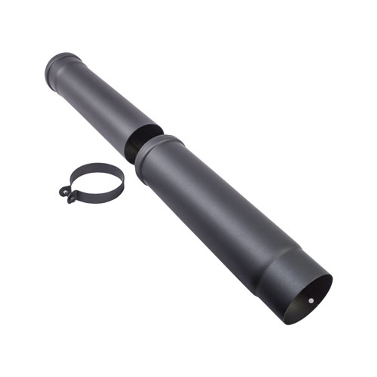 Paspijp 410-610 pelletkachelafvoer diameter 80 mm