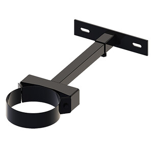 Verstelbare muurbeugel 120-360 mm zwart Ø 130