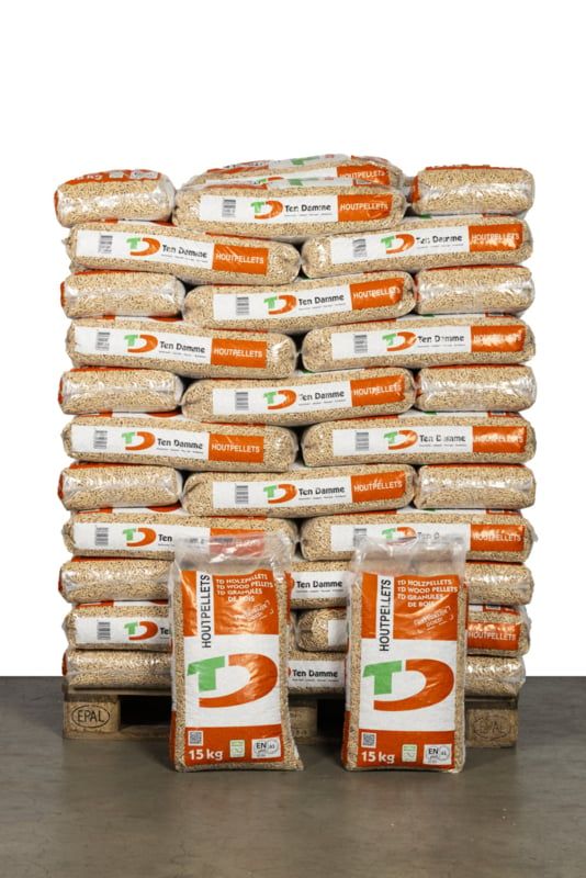 Ten Damme pellets 990KG geleverd naaldhout