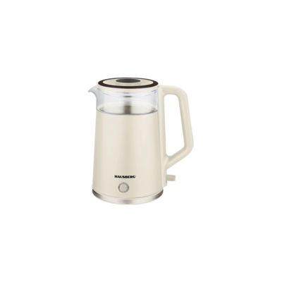 Hausberg Elektrische Glazen Waterkoker Gecoat Beige HB-3619BJ