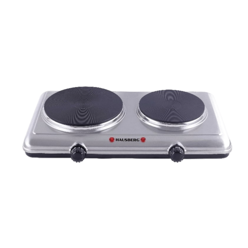 Hausberg Stalen Kookplaat Met Dubbele Brander HB-545