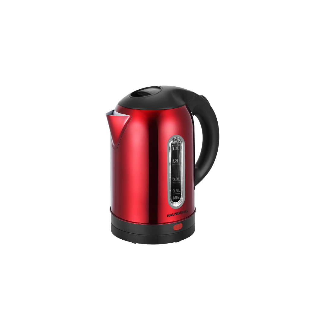 Hausberg Elektrische Roestvrij Stalen Waterkoker Rood HB-3621RS