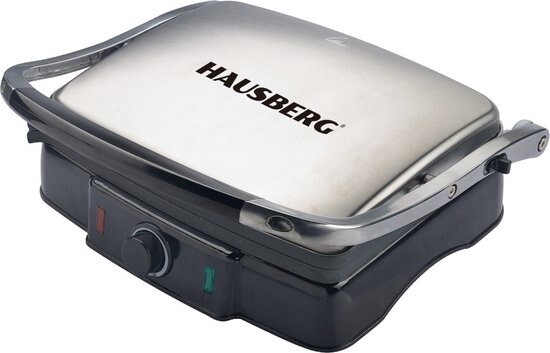 Hausberg Elektrische Roestvrije Staal Sandwichmaker En Grill HB-533