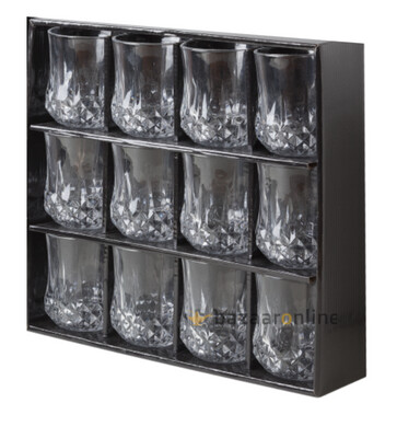 Drinkglazen Lina  - set van 12 Transparant