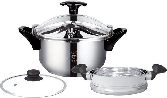 Royal Swiss Clip Snelkookpan 2in1 10L