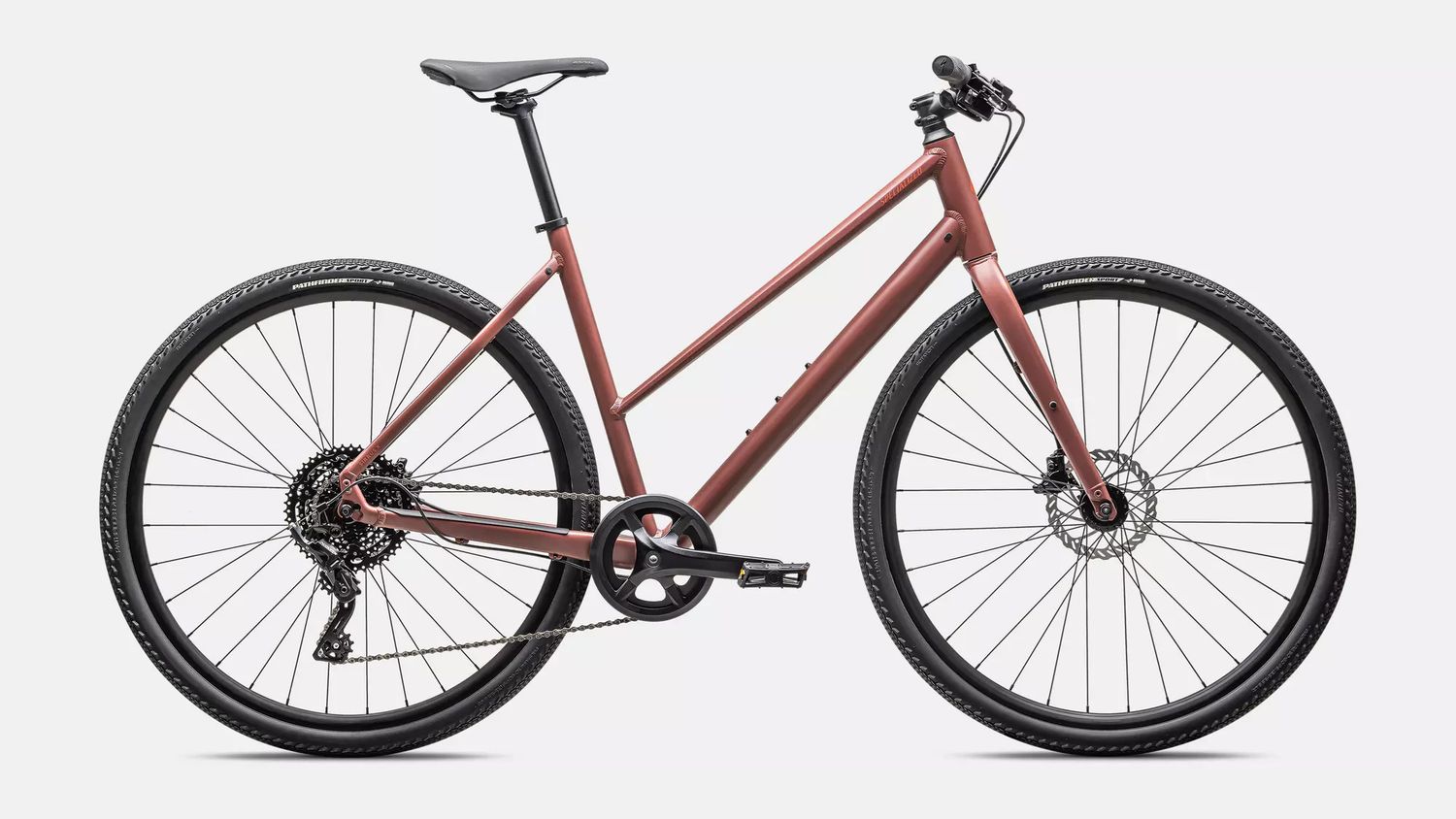 Specialized Sirrus X 2.0 Step Through Sport Hybrid, Color: Satin Spice / Deep Orange Reflective, Size: Medium