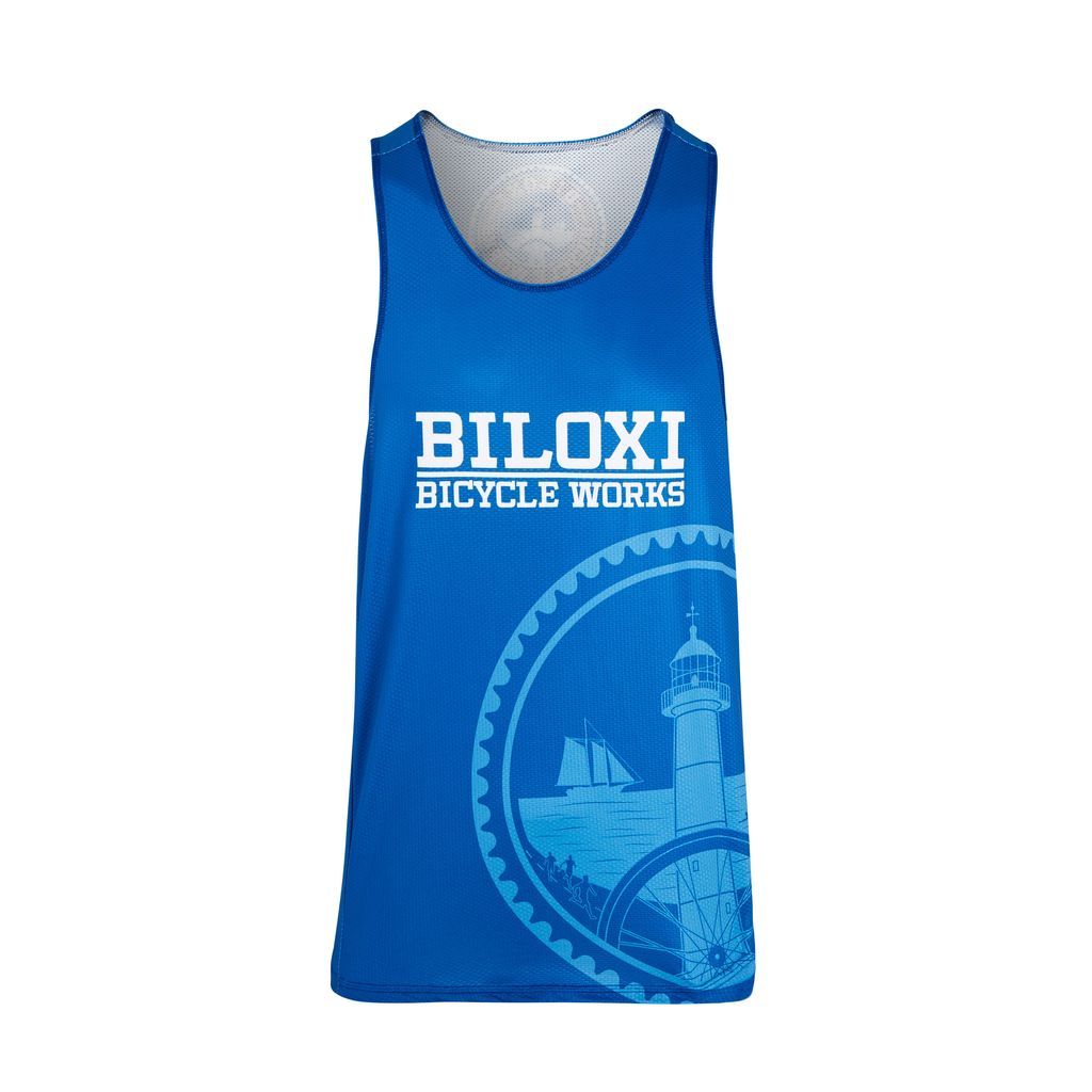 Biloxi Bicycle Works Running Singlet - Men's