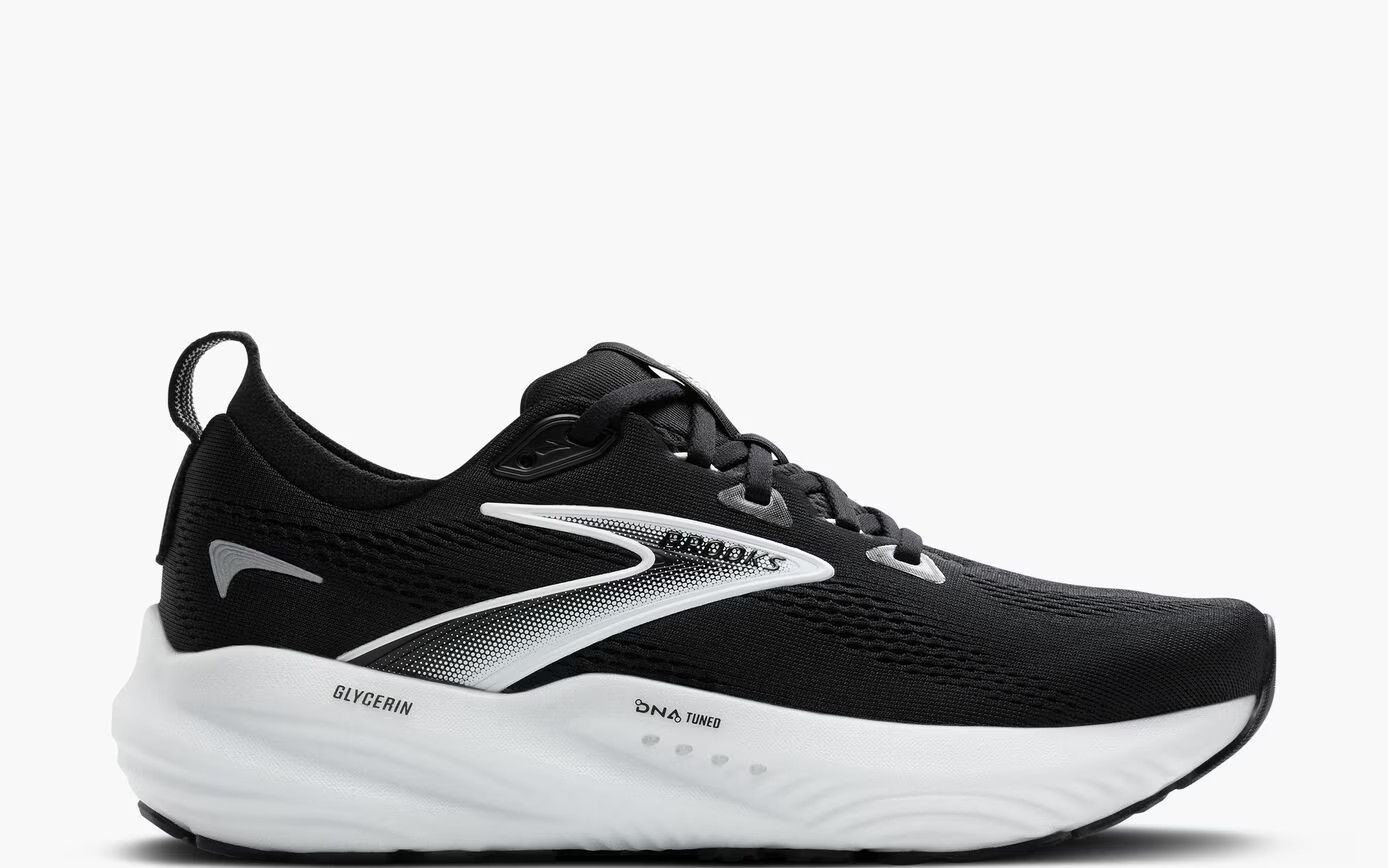 Brooks  Men's Glycerin 22, Color: Black / Grey / White, Size: 10.0 D