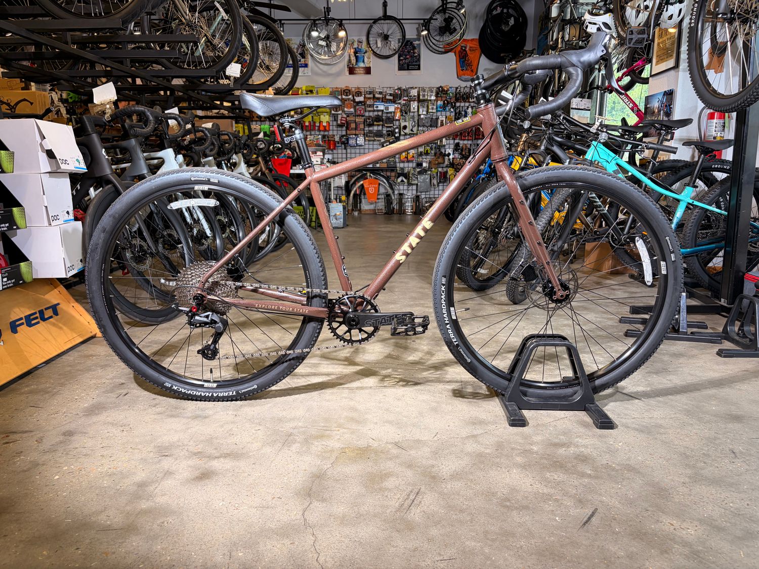 State 4130 All Road Root Beer Brown 47cm Small (5'5"-5'10")