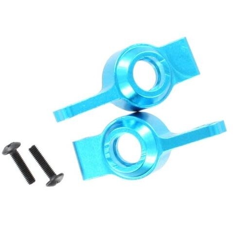 02130B Aluminum Rear Hub Carrier (1pr)(Blue)