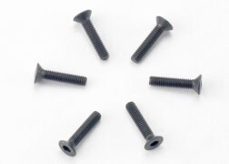 2526 2.5x12mm countersunk machine (hex drive) (6)