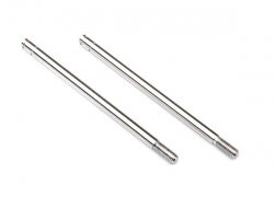2656 Shock shafts, steel, chrome finish (xx-long) (2)