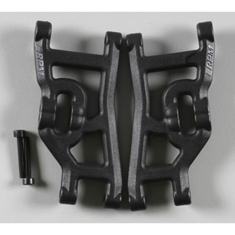 RPM80492 Front A-Arms, for Traxxas Nitro, Rustler, Stampede, Sport, Black