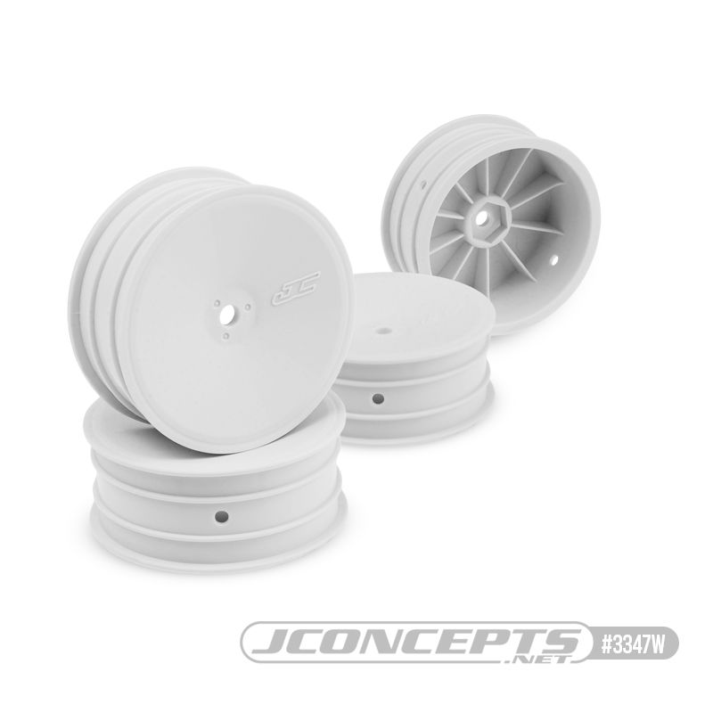 Mono, 2.2&quot; Slim Front Wheel, White, Fits B6.4, YZ2, XB2, LD2, 4pcs