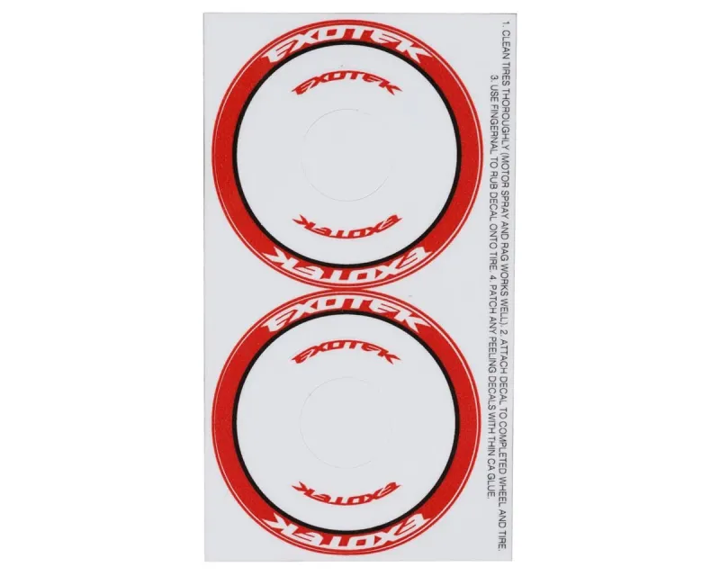 2118 Exotek F1 Rear Rubber Tires (2) (Medium)