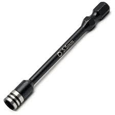 Powerhobby Nut Driver Bit 5.5mm 1/4&quot; Steel Drive Tip