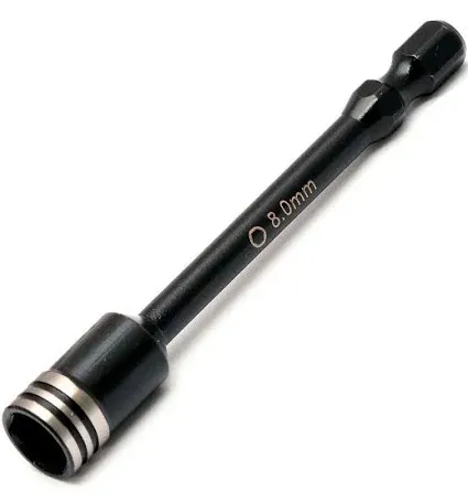 Powerhobby Nut Driver Bit 8.0mm 1/4&quot; Steel Drive Tip 8mm