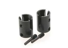 5153R Drive cups, inner (2) Revo (steel constant-velocity driveshafts)/screw pin, M4/15 (2) (for use only with 5333R adjustable wheelbase rear suspension arms)