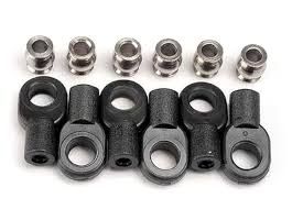 2742x Rod ends, short (6)/ hollow balls (6)