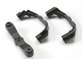 5343x Mount, steering arm/ steering stops (2) (lower hinge pin retainer) (includes standard and maximum throw steering stops)