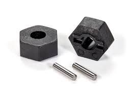 1654 Wheel hubs, hex (2)/ stub axle pins (2)