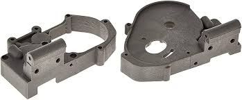 3691A Gearbox halves (l&amp;r) (grey) w/ idler gear shaft