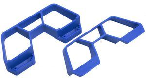 70655 RPM R/C Products Nerf Bars for the Traxxas 1/10th scale Rally &amp; LCG Slash 4x4 - Blue
