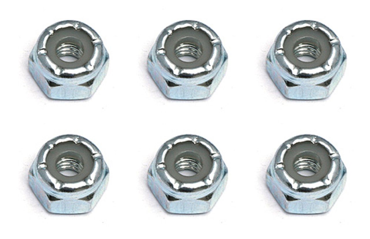 6952 Team Associated Locknuts, 8-32, steel