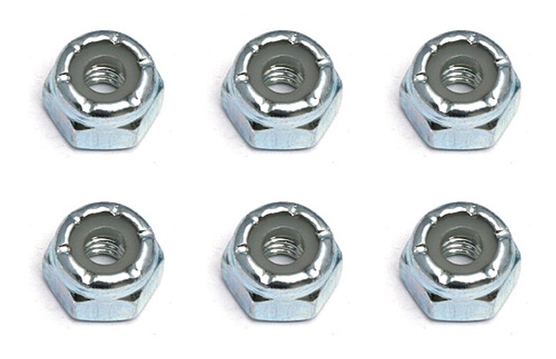 6952 Team Associated Locknuts, 8-32, steel