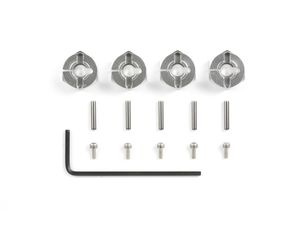 53569 Tamiya Aluminum 6mm Clamp Type Wheel Hub Set