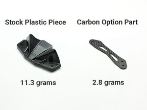 54814 Tamiya TT-02 Carbon Bumper Support
