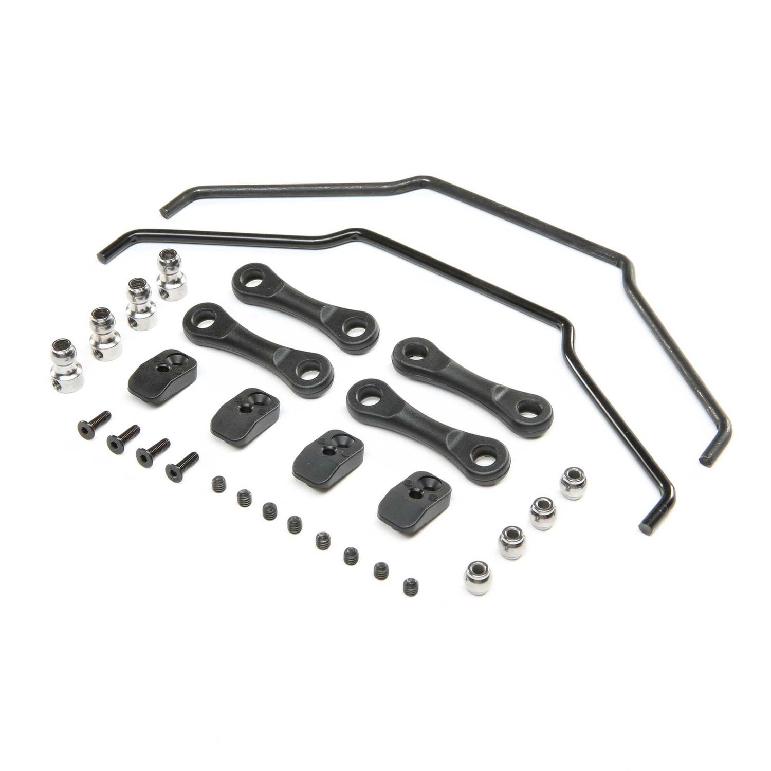 LOS254065 Front &amp; Rear Sway Bar Set: DBXL-E 2.0