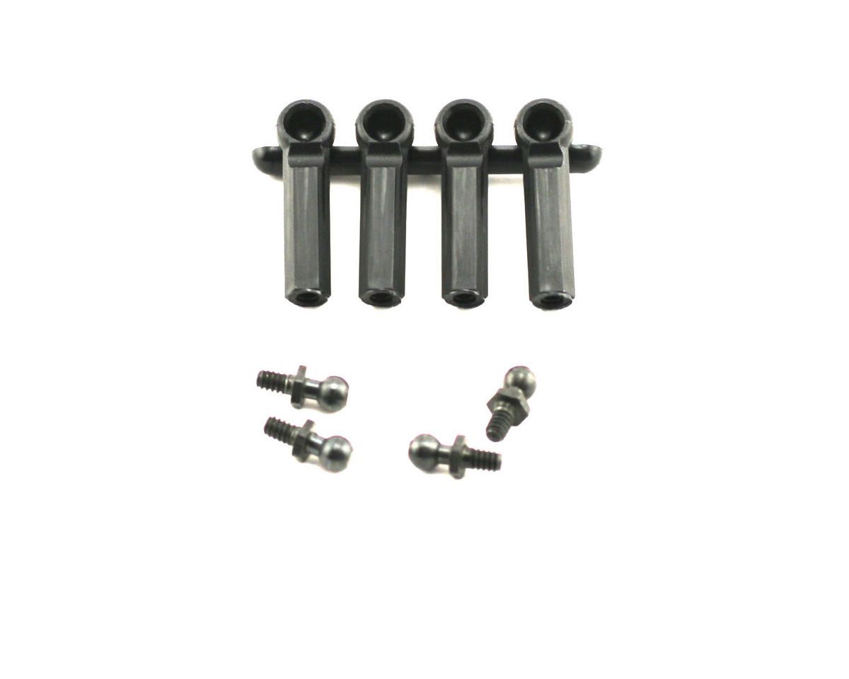 LOSA6001 Ball Studs w/Ends, 4-40 x 3/16