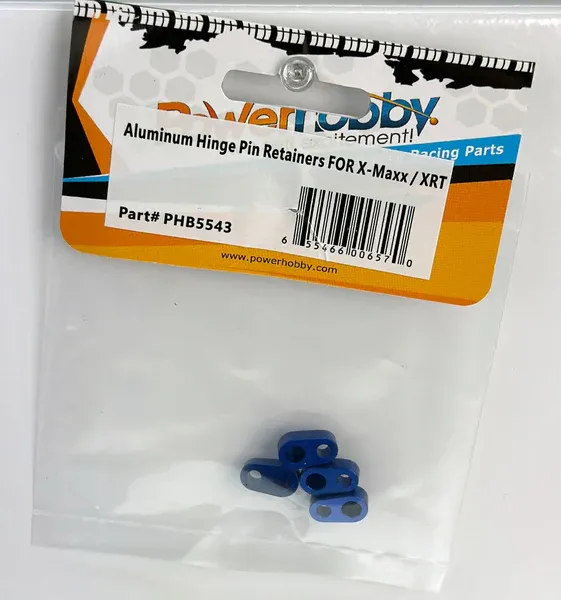 Powerhobby Aluminum Hinge Pin Retainers FOR Traxxas X-Maxx