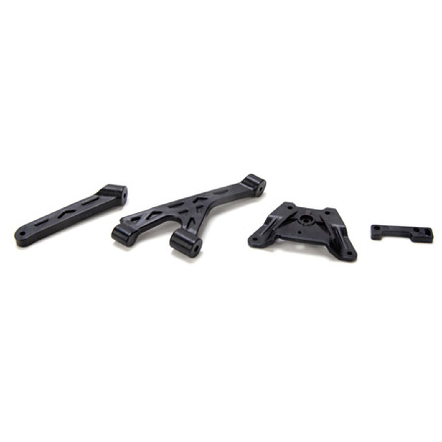 LOSB2278 Chassis Brace &amp; Spacer Set (3): 10-T