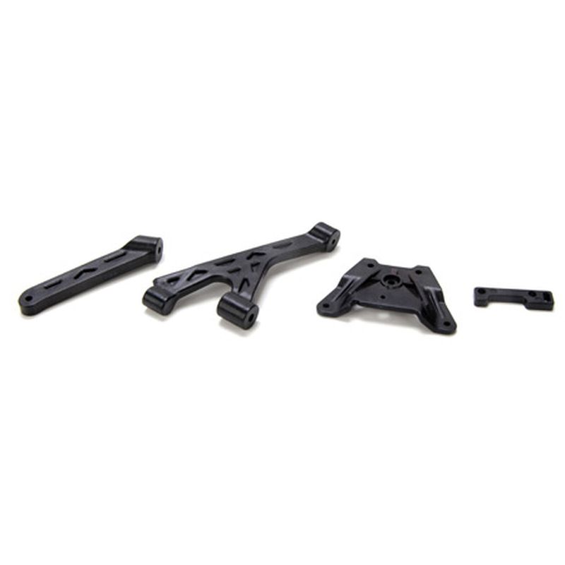 LOSB2278 Chassis Brace &amp; Spacer Set (3): 10-T