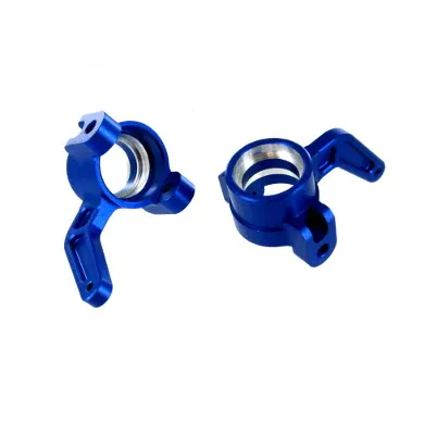 050006b Front Steering Knuckles(Aluminum)(Blue)(1pr)