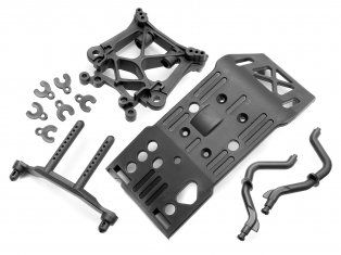 HPI85234 Skid Plate/Body Mount/Shock Tower Set SVG X